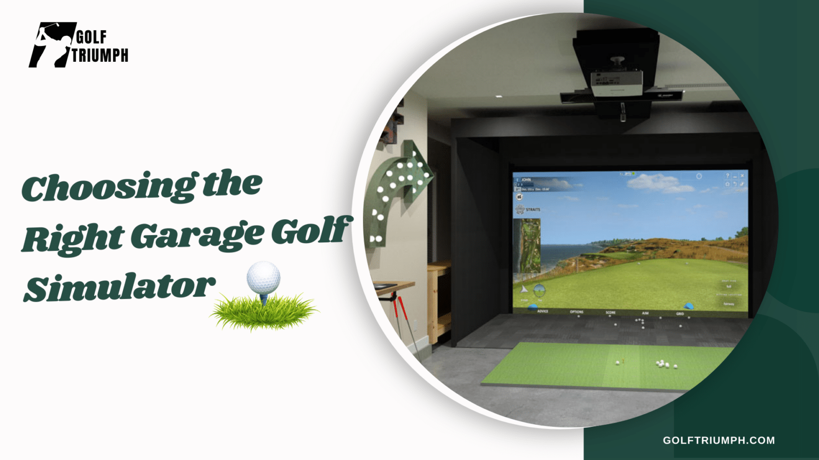 Garage Golf Simulator for a Pro Indoor Setup