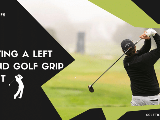 hitting a left hand golf grip shot