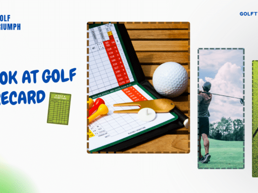 A view of golf scorecard