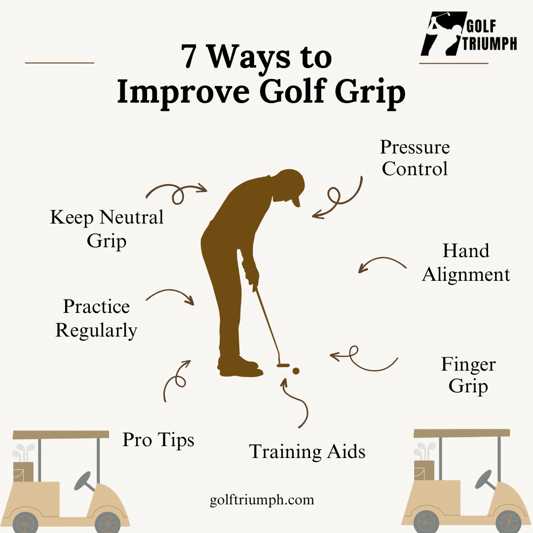 7 Ways to Improve Golf Grip Infographic