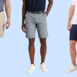 men wearing different golf shorts